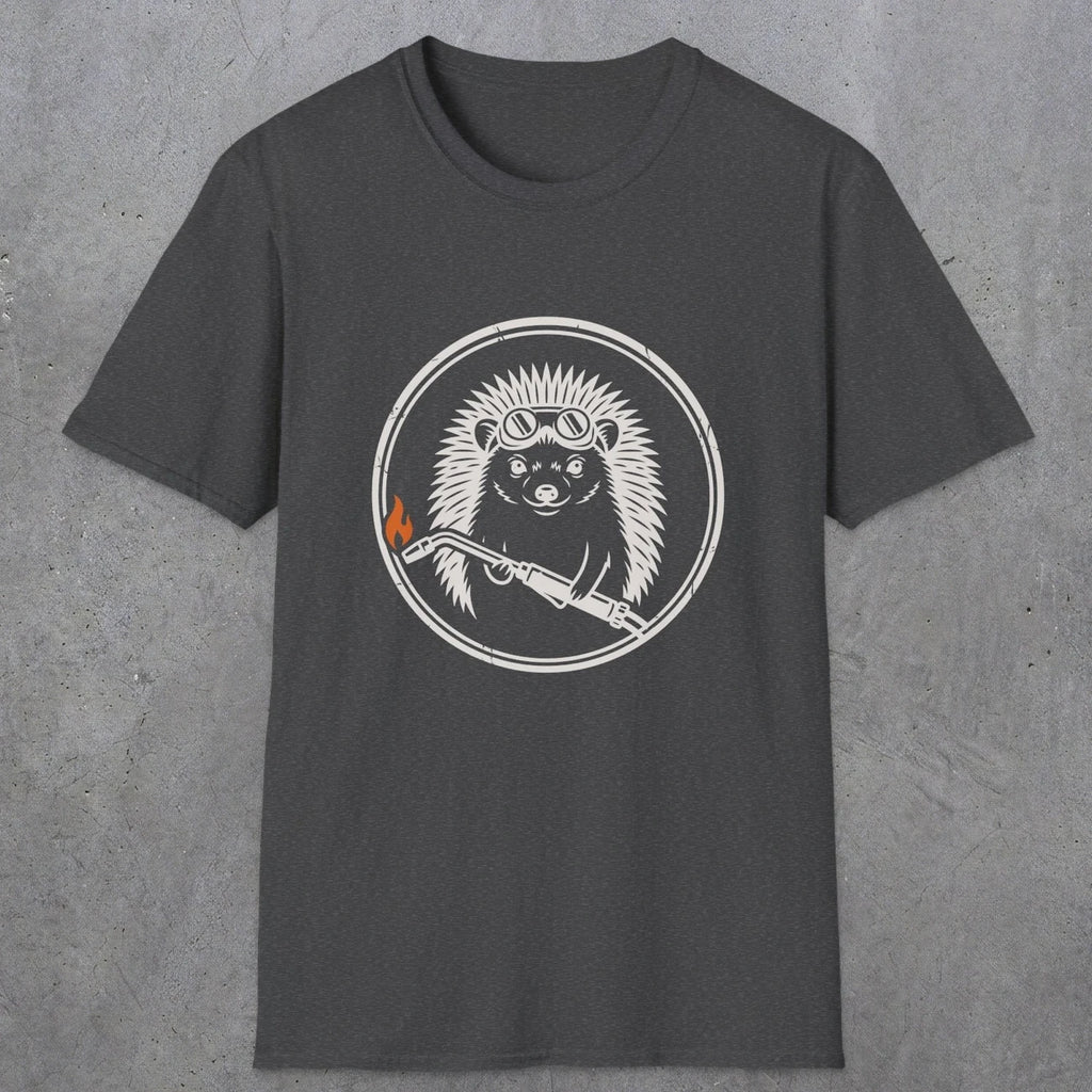 0630 Hedgehog Welder | Funny Dad T-Shirt | RustyDad