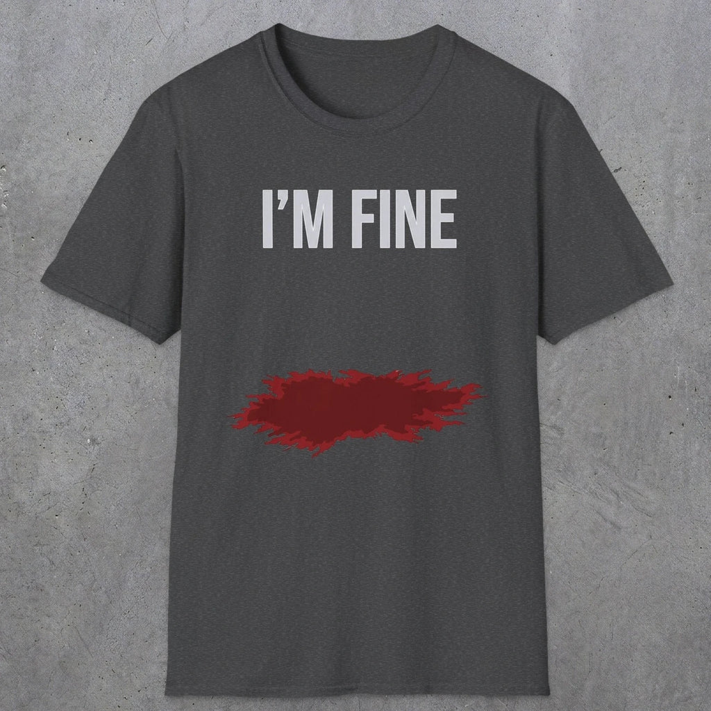 0483 I'M Fine | Funny Dad T-Shirt | RustyDad