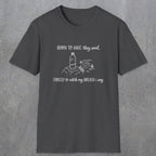 0111 Born to hike they said, forced to catch my breath i say | Funny Dad T-Shirt | RustyDad