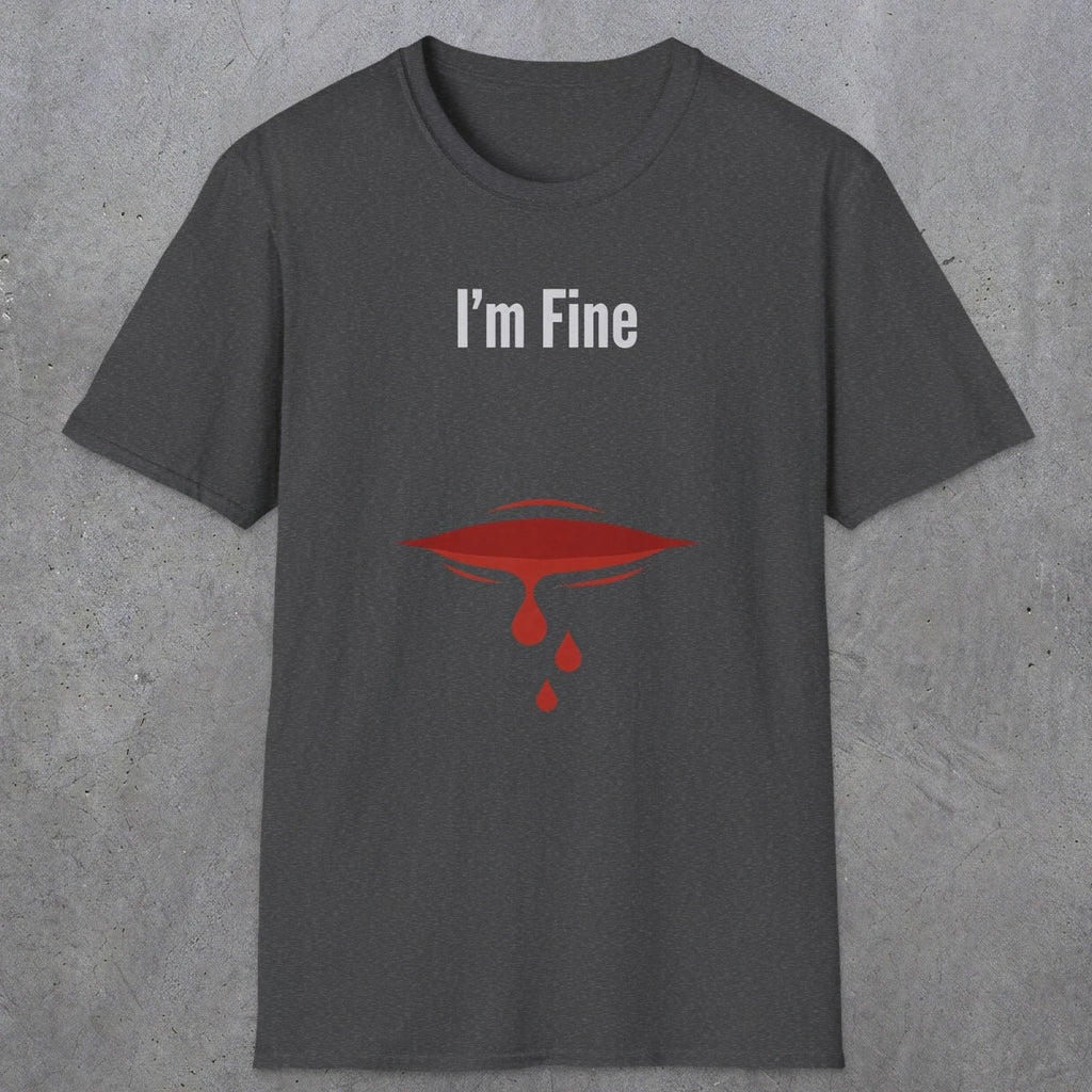 0485 I'M Fine | Funny Dad T-Shirt | RustyDad