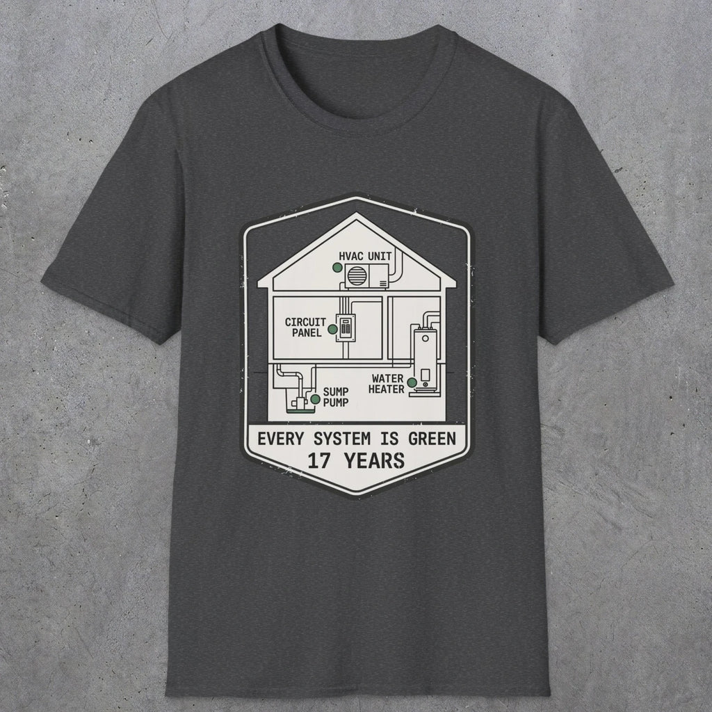 0092 Every System Is Green 17 Years | Funny Dad T-Shirt | RustyDad