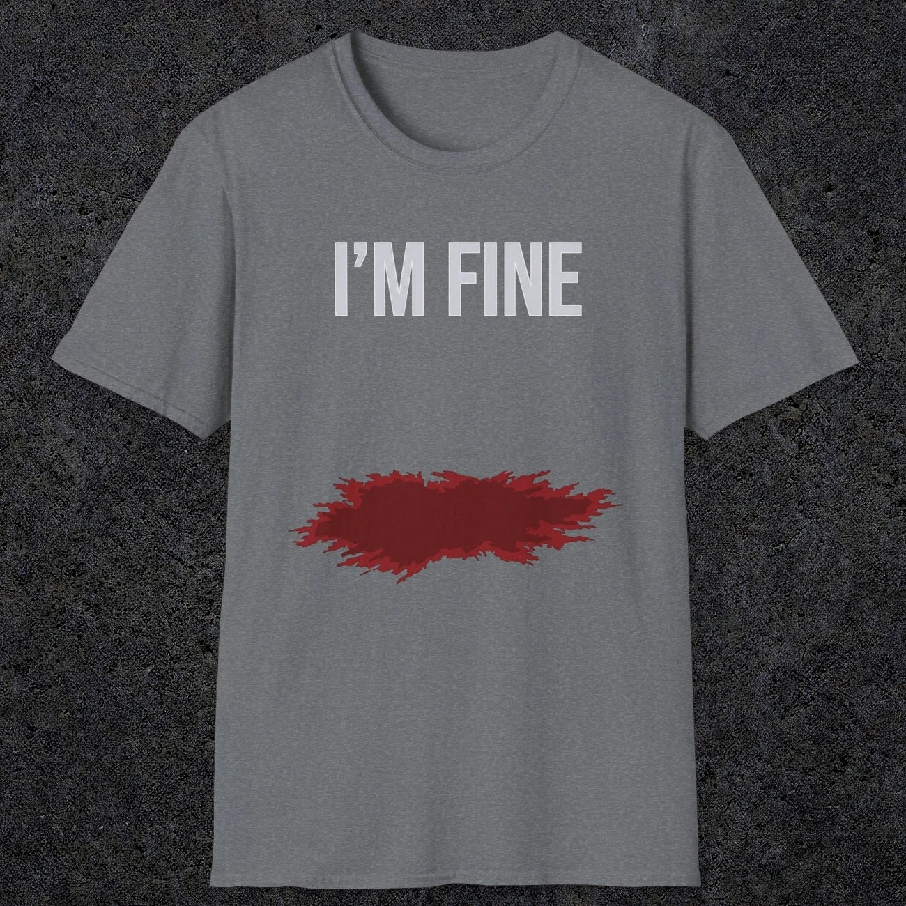 0483 I'M Fine | Funny Dad T-Shirt | RustyDad