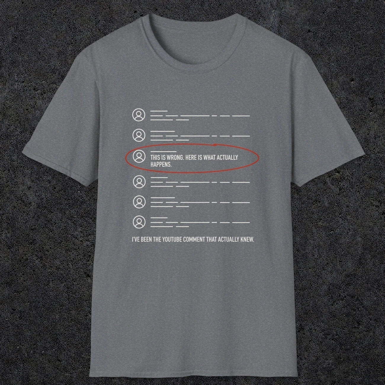 0158 Ive Been The Youtube Comment That Actually Knew | Funny Dad T-Shirt | RustyDad