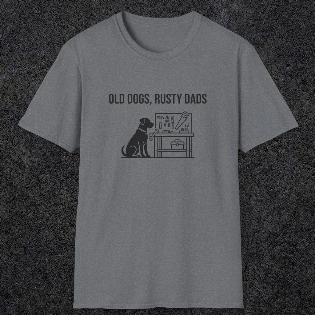 087 Old dogs rusty dads | Funny Dad T-Shirt | RustyDad