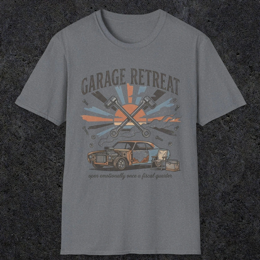 010 Garage Retreat | Funny Dad T-Shirt | RustyDad
