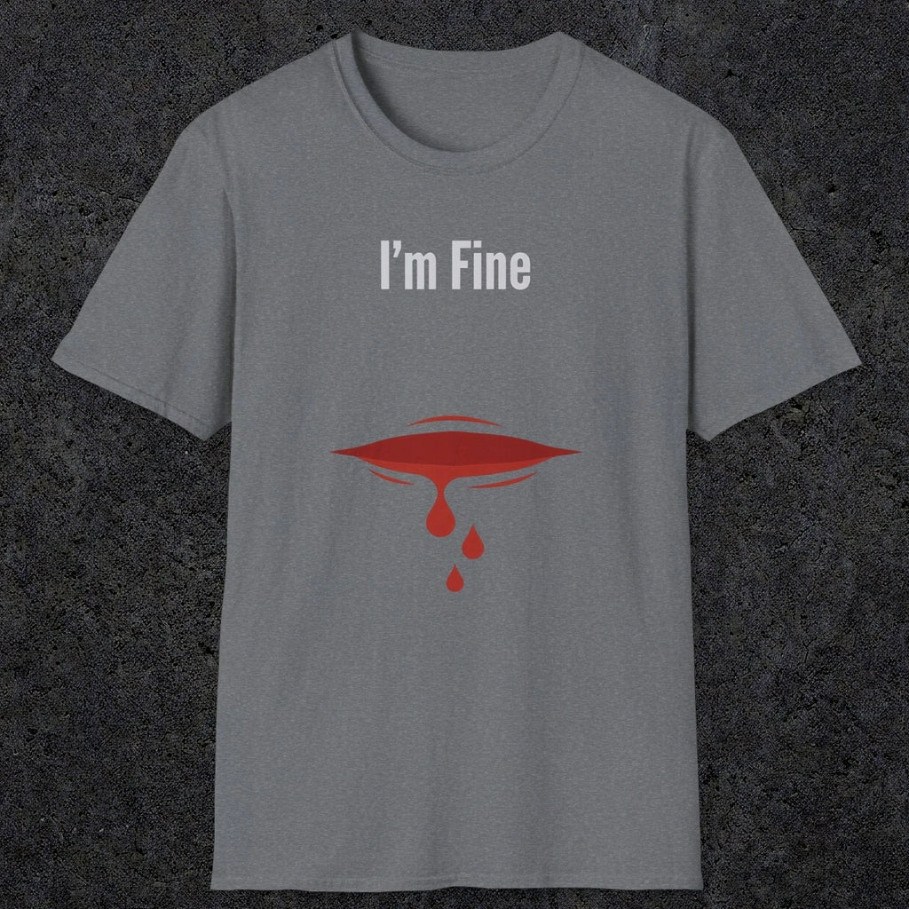 0485 I'M Fine | Funny Dad T-Shirt | RustyDad