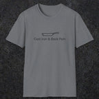 081 Cast iron & back pain | Funny Dad T-Shirt | RustyDad