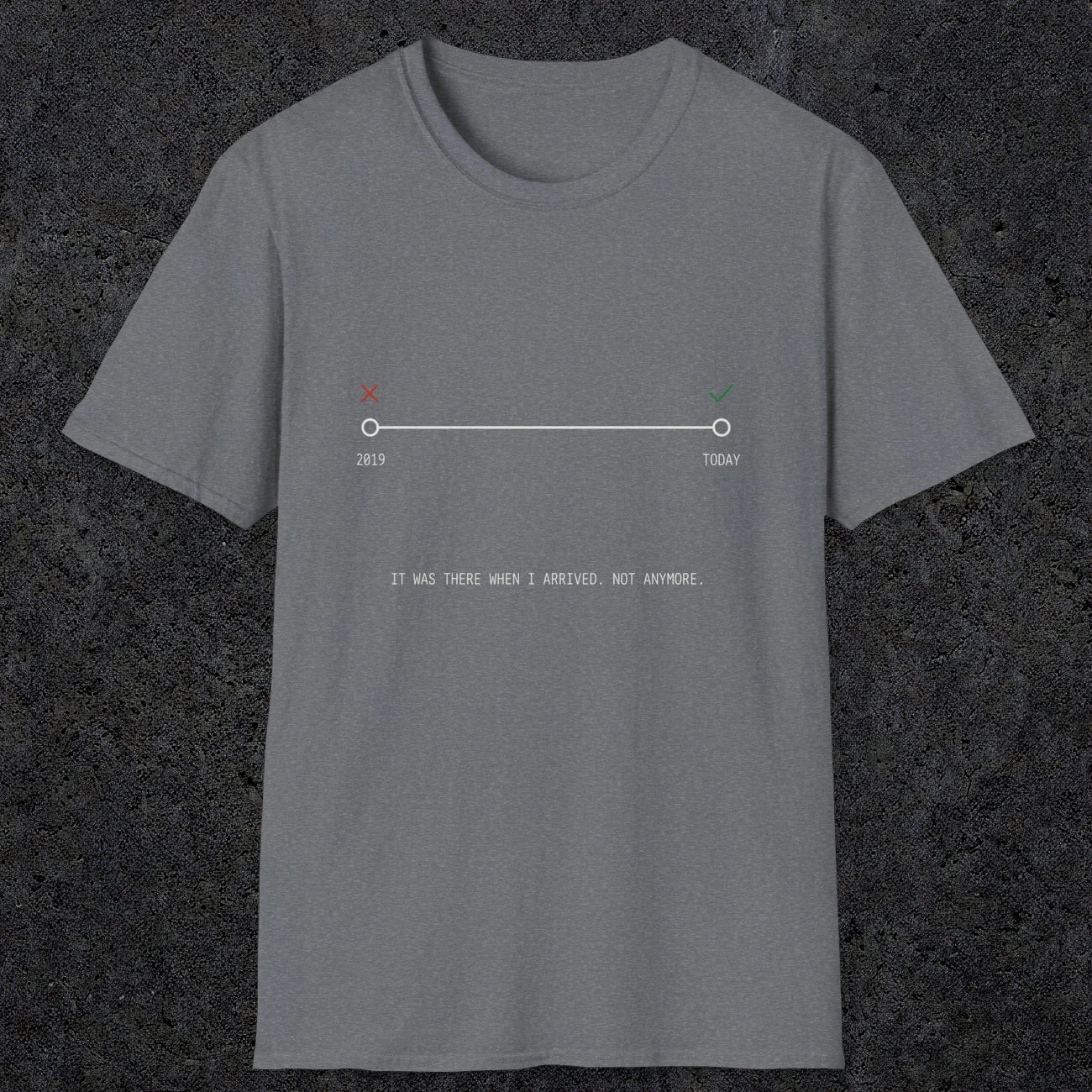 0128 It Was There When I Arrived Not Anymore | Funny Dad T-Shirt | RustyDad