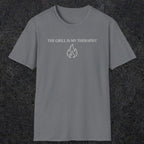 0697 The Grill Is My Therapist | Funny Dad T-Shirt | RustyDad