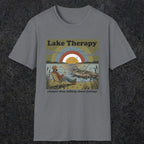 002 Lake therapy, cheaper than talking about feelings | Funny Dad T-Shirt | RustyDad