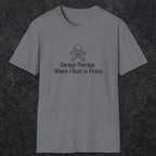 080 Garage thereapy where i rust in peace | Funny Dad T-Shirt | RustyDad