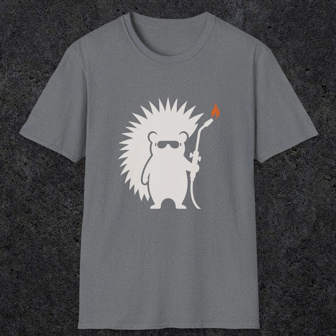 0631 Hedgehog Welder | Funny Dad T-Shirt | RustyDad