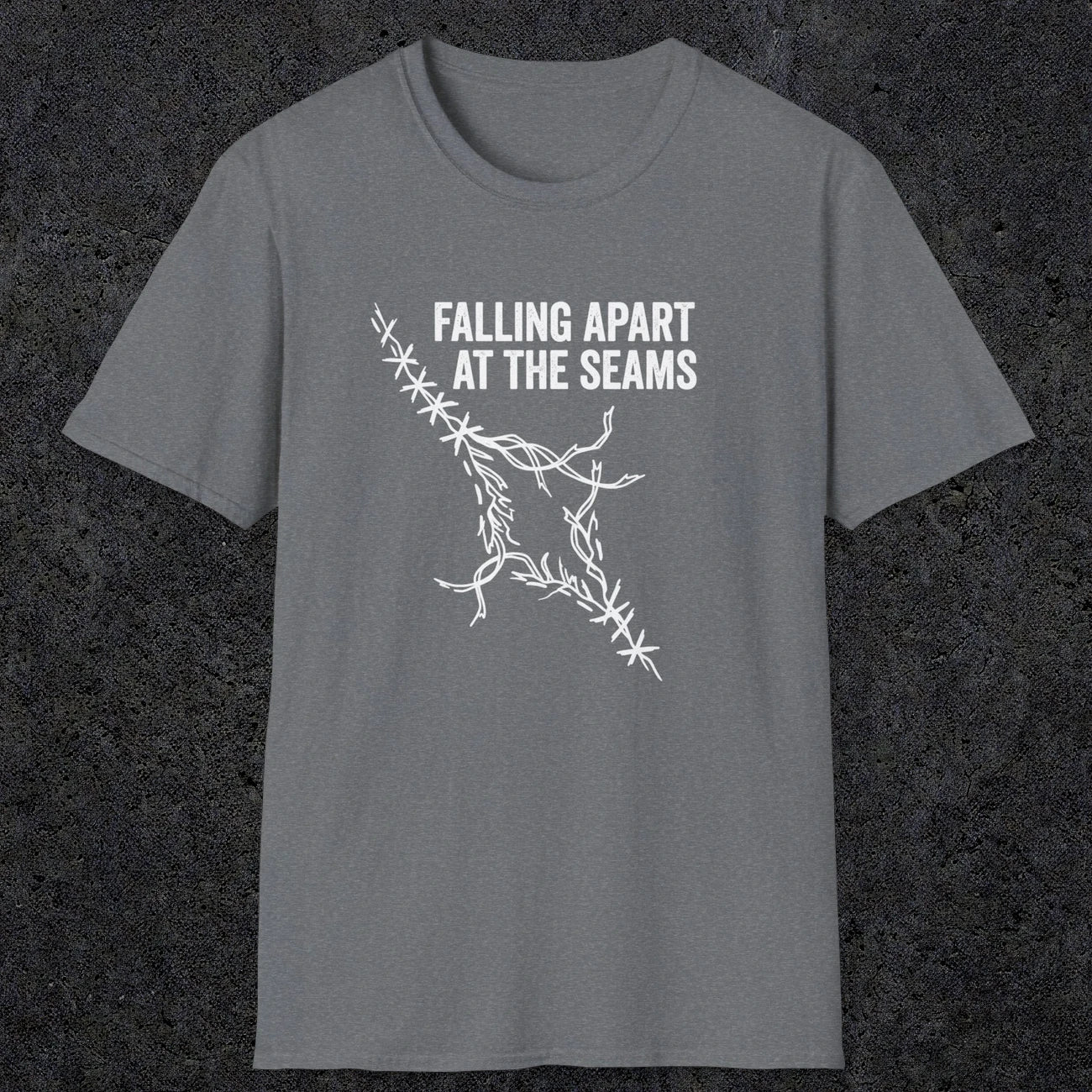 058 Falling apart at the seams | Funny Dad T-Shirt | RustyDad