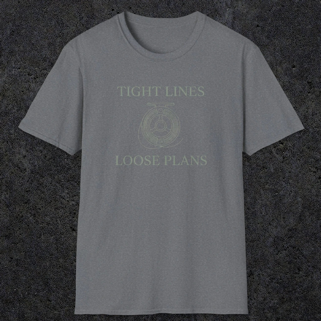0060 Tight lines loose plans | Funny Dad T-Shirt | RustyDad