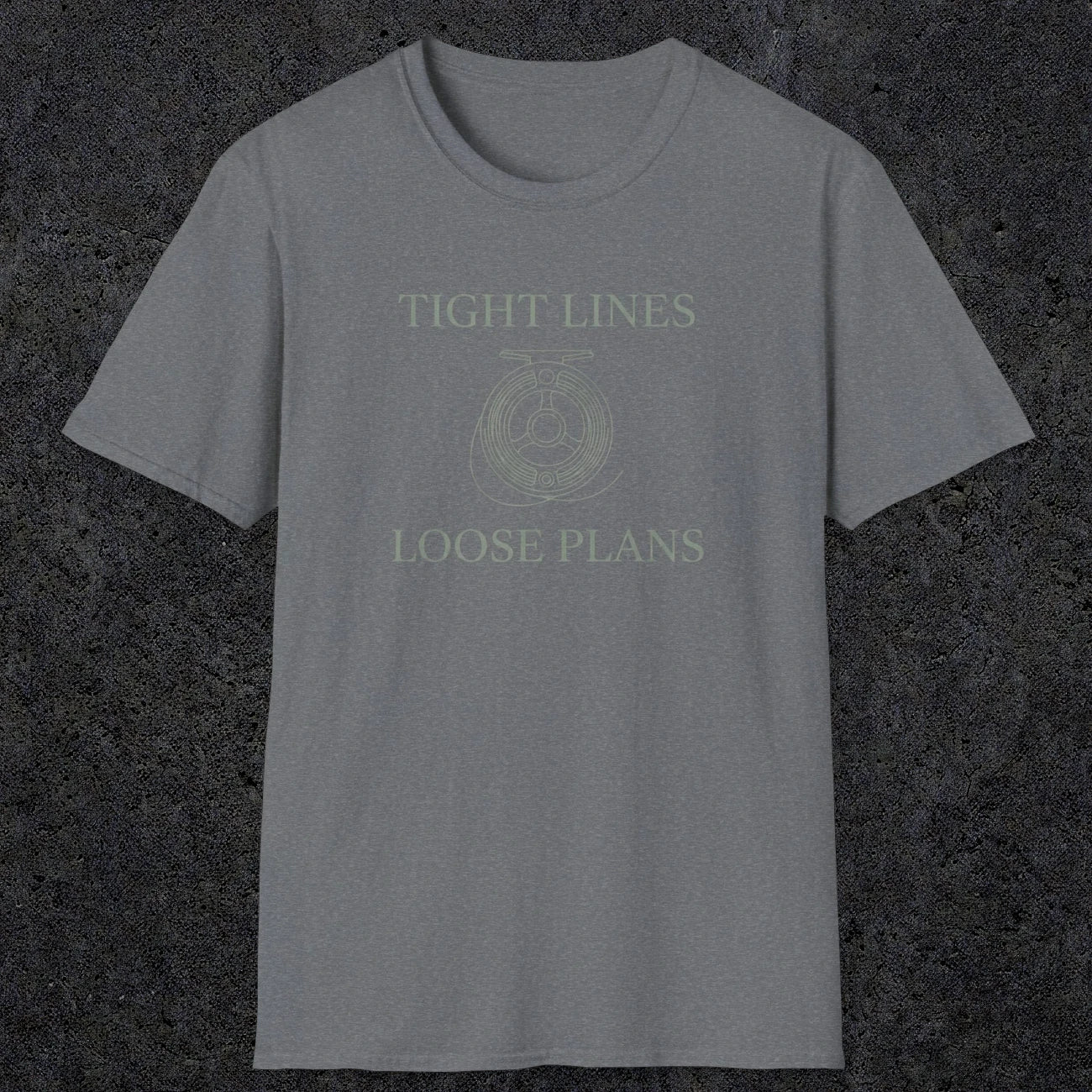 0060 Tight lines loose plans | Funny Dad T-Shirt | RustyDad