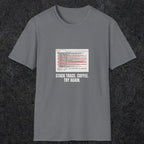 0126 Stack Trace Coffee Try Again | Funny Dad T-Shirt | RustyDad
