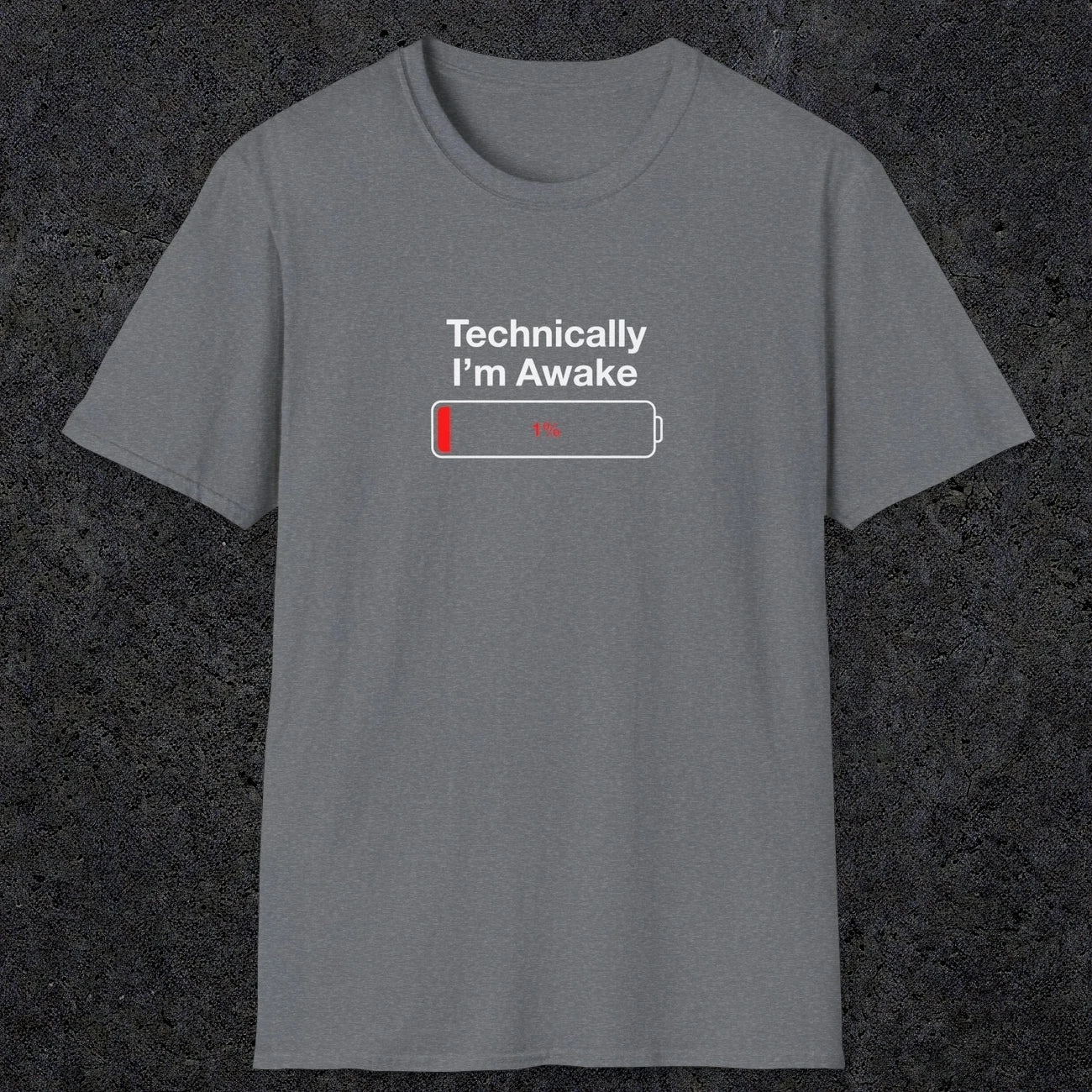 054 Technically I'm Awake | Funny Dad T-Shirt | RustyDad