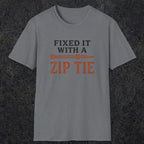 0035 Fixed it with a zip tie | Funny Dad T-Shirt | RustyDad