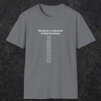 061 My back is a resume of bad decisions | Funny Dad T-Shirt | RustyDad