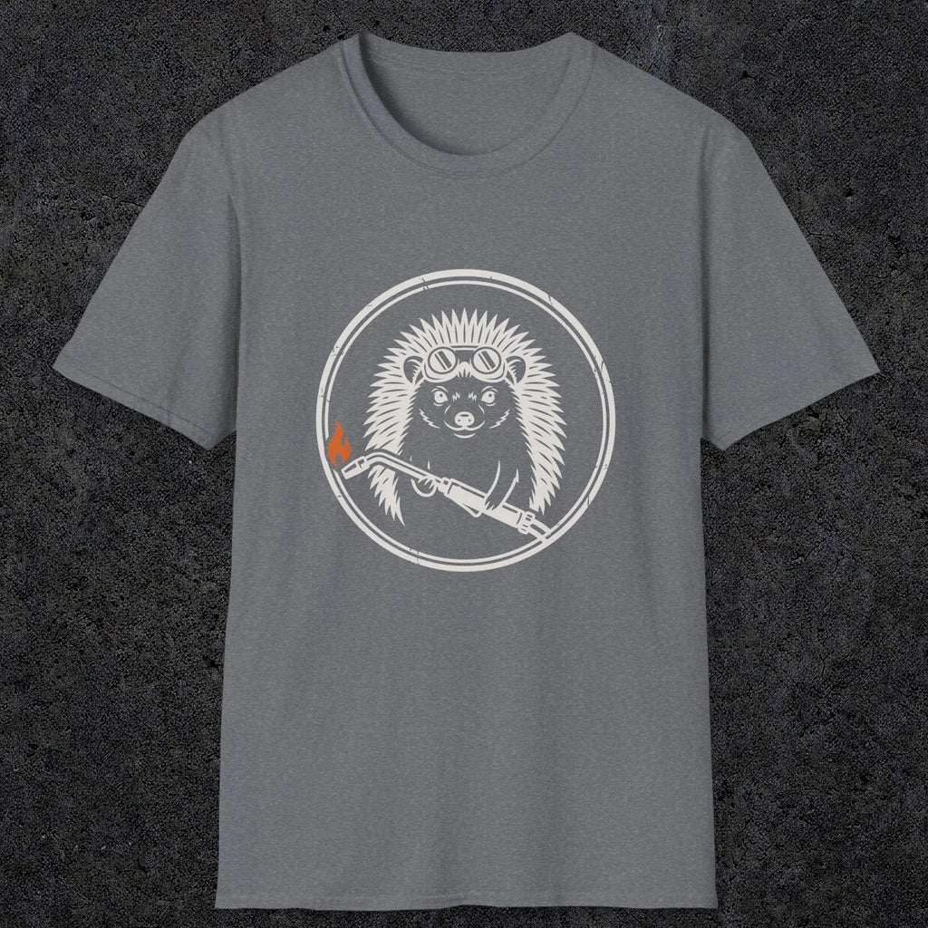 0630 Hedgehog Welder | Funny Dad T-Shirt | RustyDad
