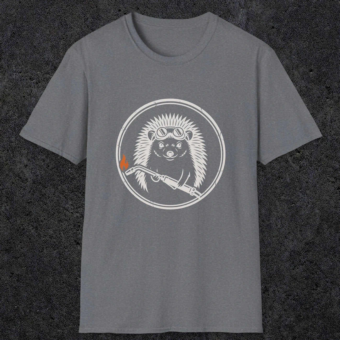 0630 Hedgehog Welder | Funny Dad T-Shirt | RustyDad
