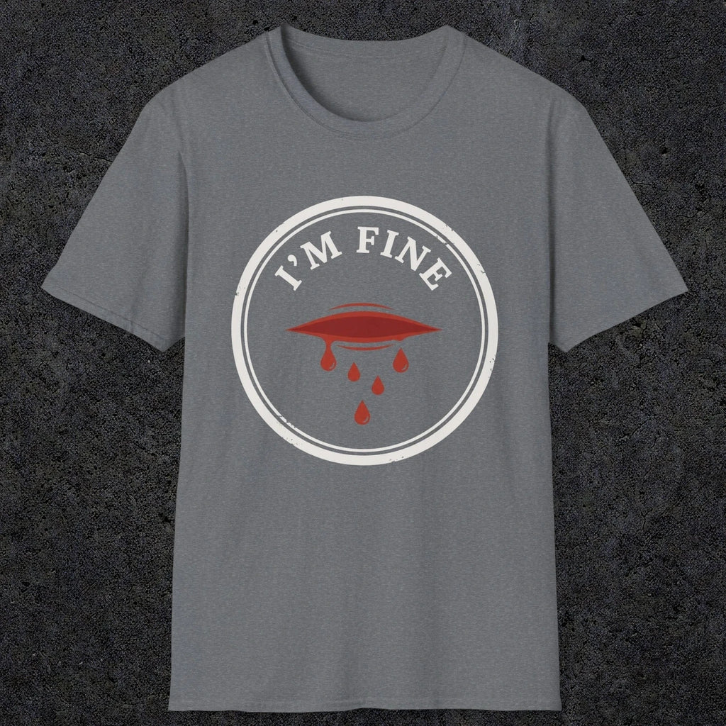 0484 I'M Fine | Funny Dad T-Shirt | RustyDad