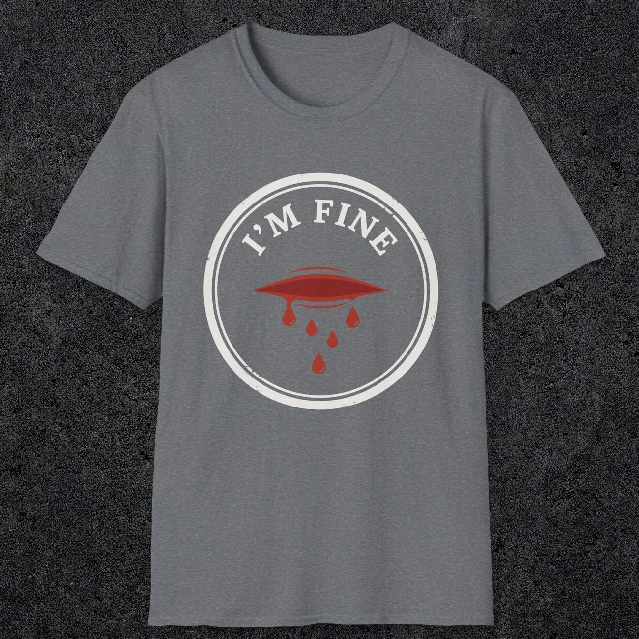 0484 I'M Fine | Funny Dad T-Shirt | RustyDad