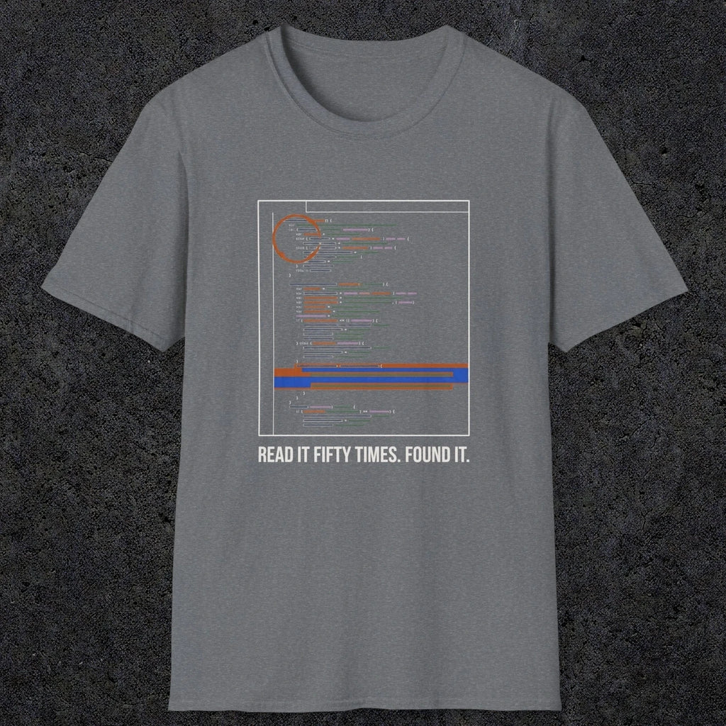 0120 Read It Fifty Times Found It | Funny Dad T-Shirt | RustyDad