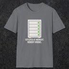 0111 Deployed At Midnight Nobody Knows | Funny Dad T-Shirt | RustyDad