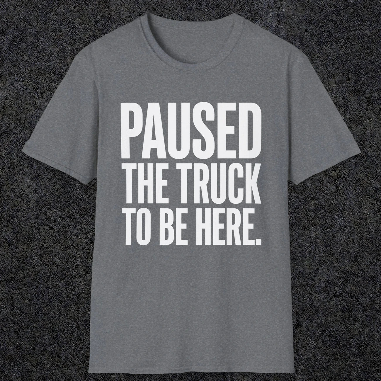 0343 Paused The Truck To Be Here | Funny Dad T-Shirt | RustyDad