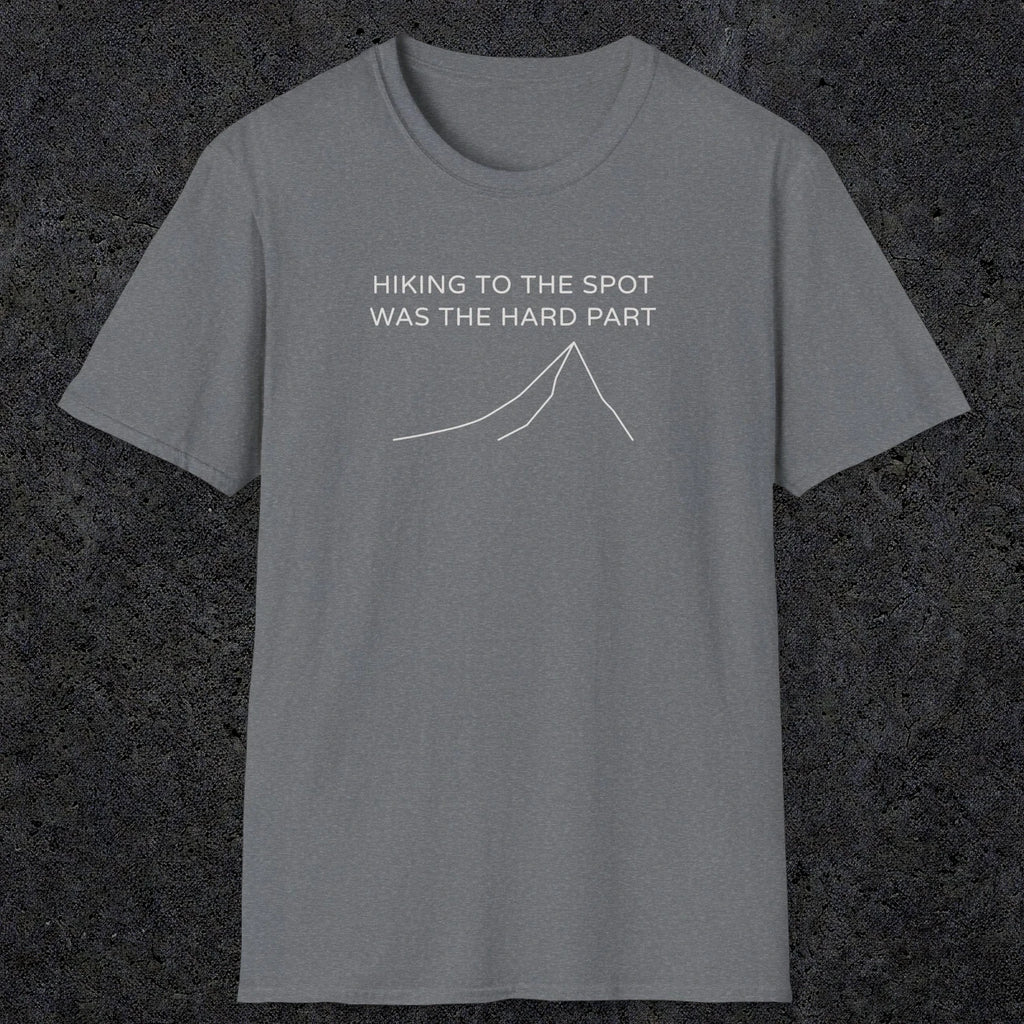 0679 Hiking To The Spot | Funny Dad T-Shirt | RustyDad