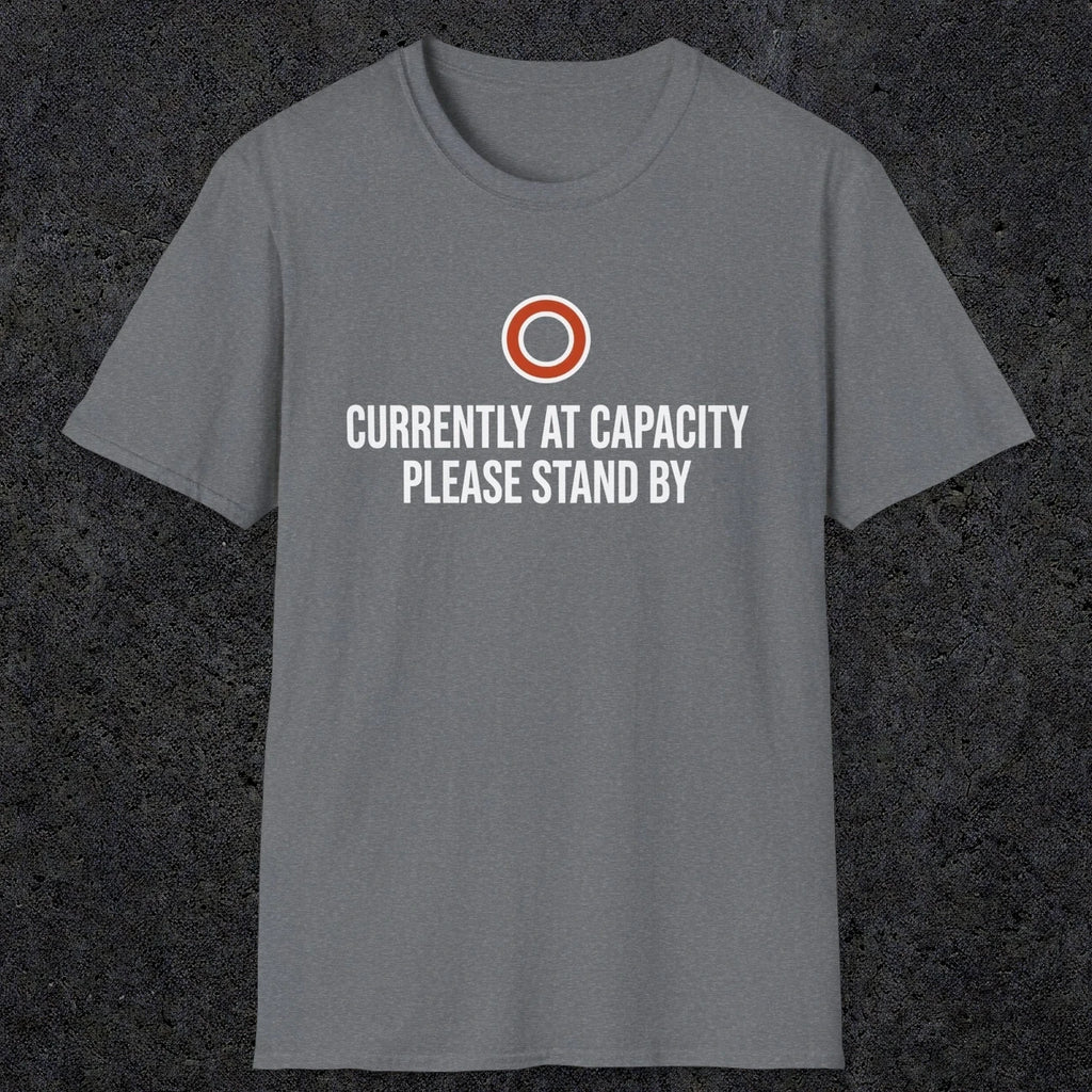 0331 Currently At Capacity, Please Stand By | Funny Dad T-Shirt | RustyDad