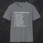 0094 I Am The Backup Plan | Funny Dad T-Shirt | RustyDad