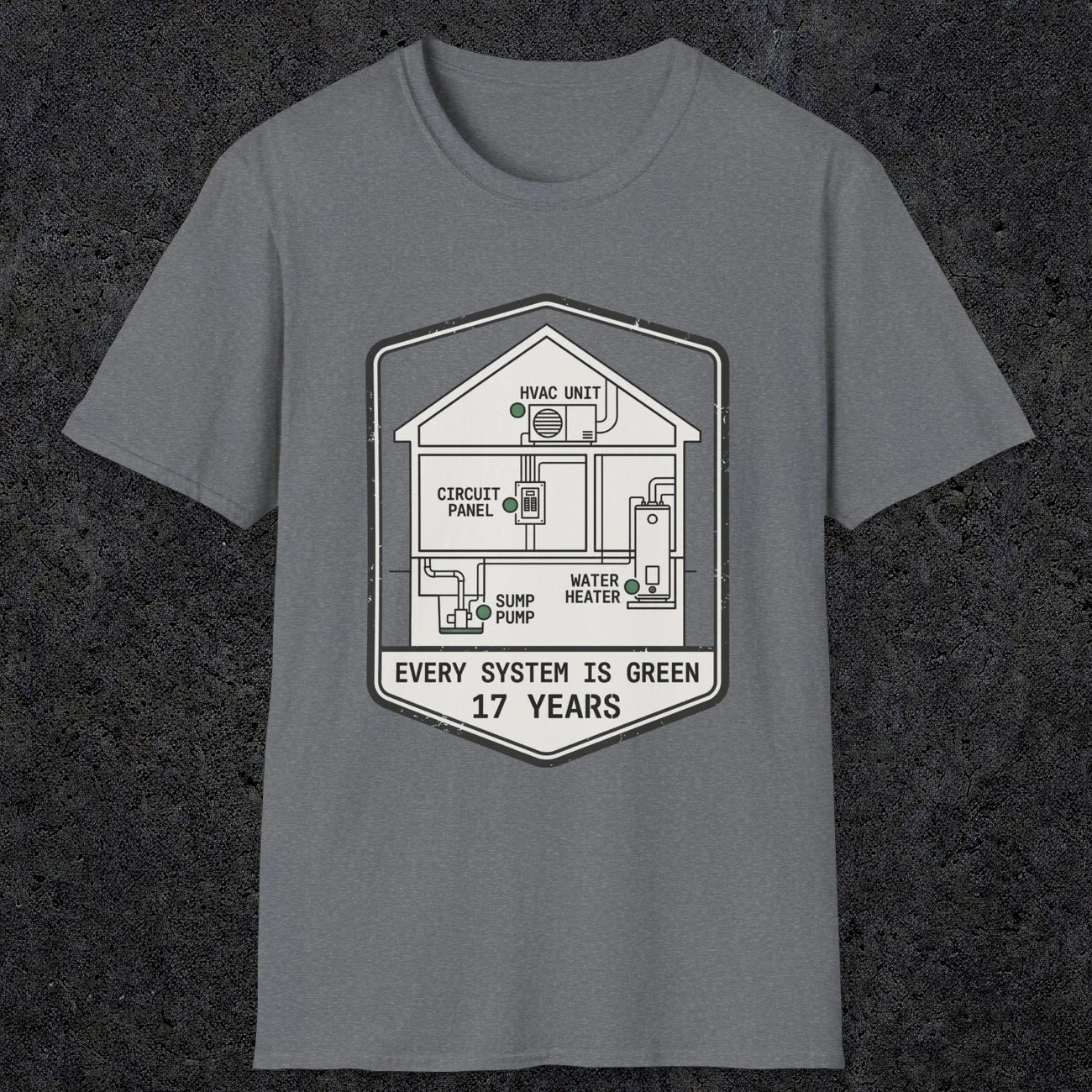 0092 Every System Is Green 17 Years | Funny Dad T-Shirt | RustyDad