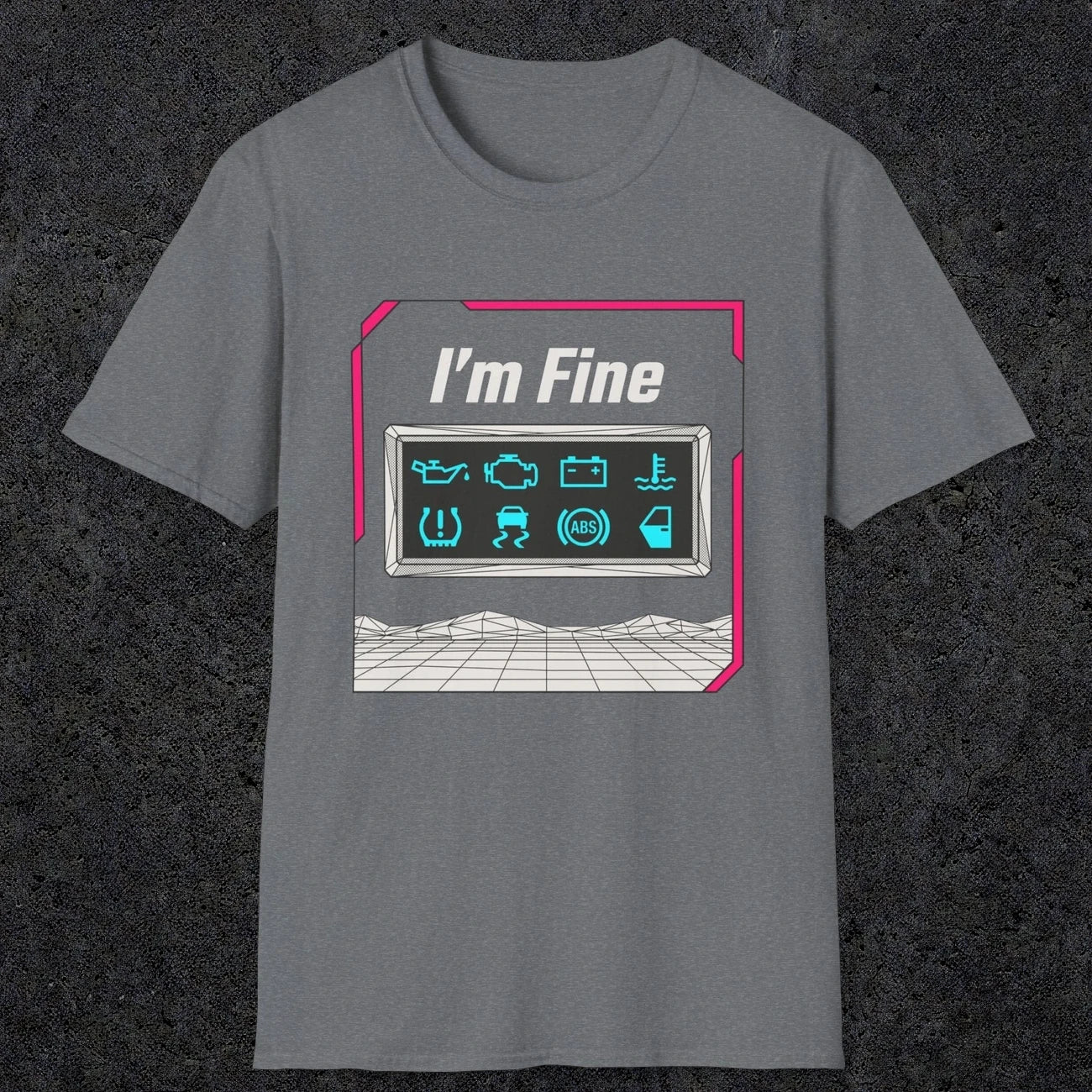 0494 I'M Fine | Funny Dad T-Shirt | RustyDad