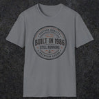 0008 Vintage quality Built in 1986 Still running | Funny Dad T-Shirt | RustyDad