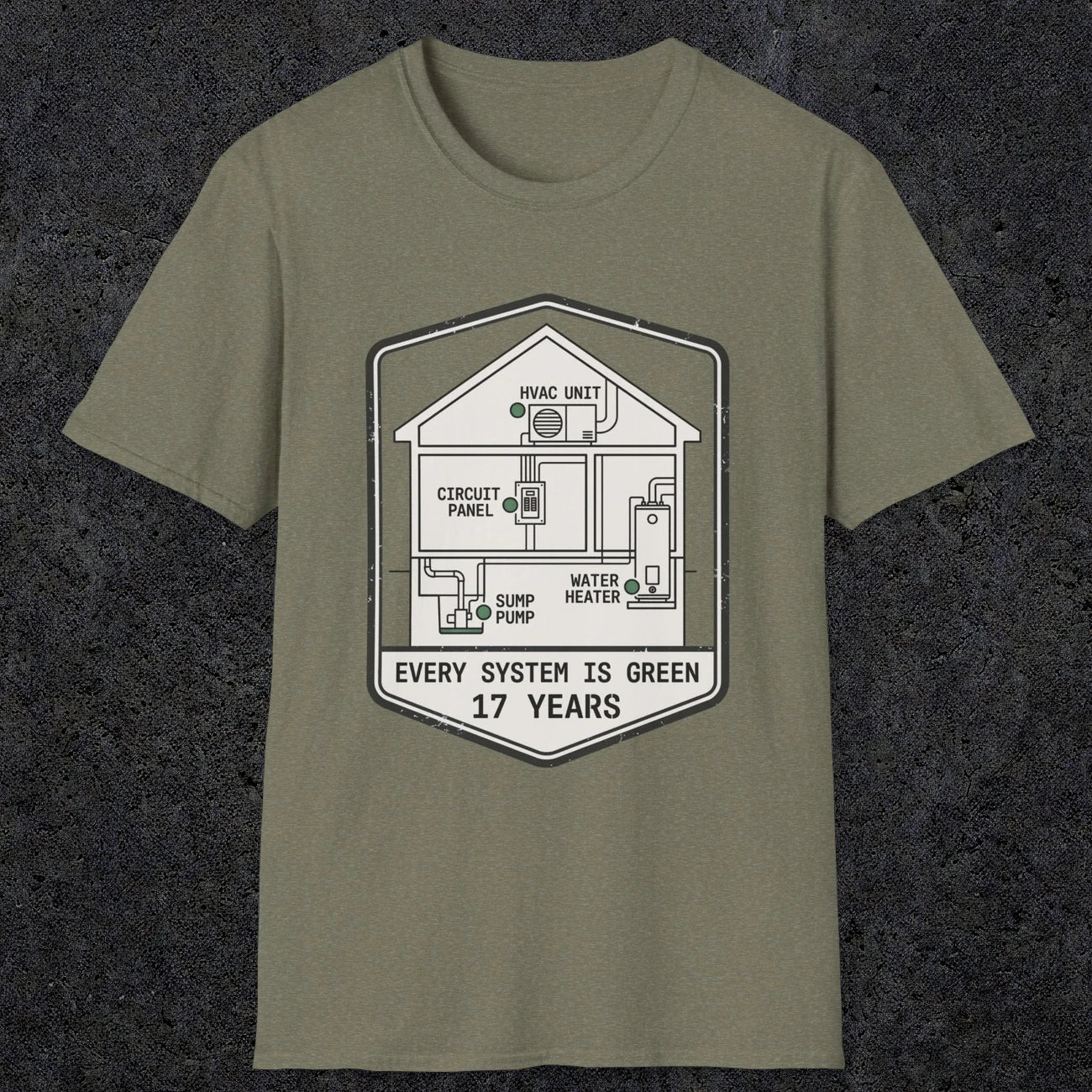 0092 Every System Is Green 17 Years | Funny Dad T-Shirt | RustyDad