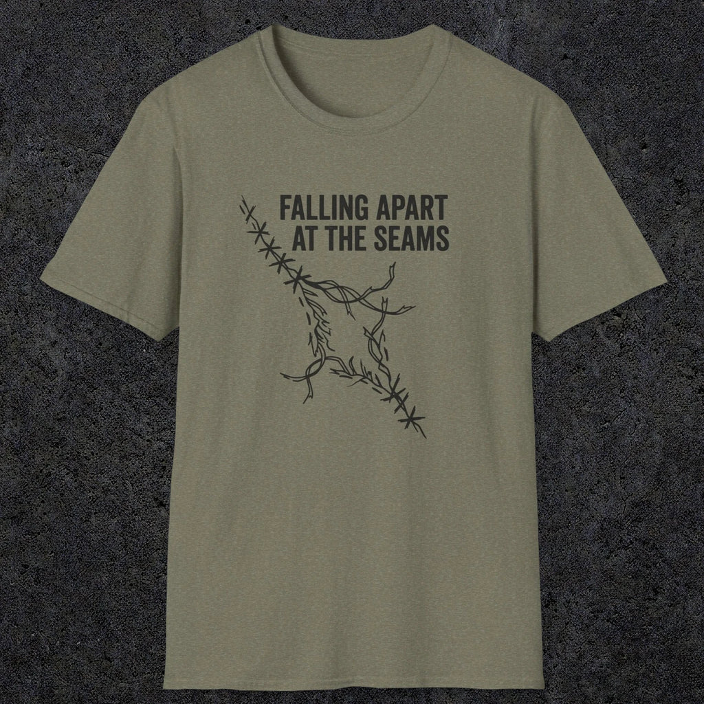 058 Falling apart at the seams | Funny Dad T-Shirt | RustyDad