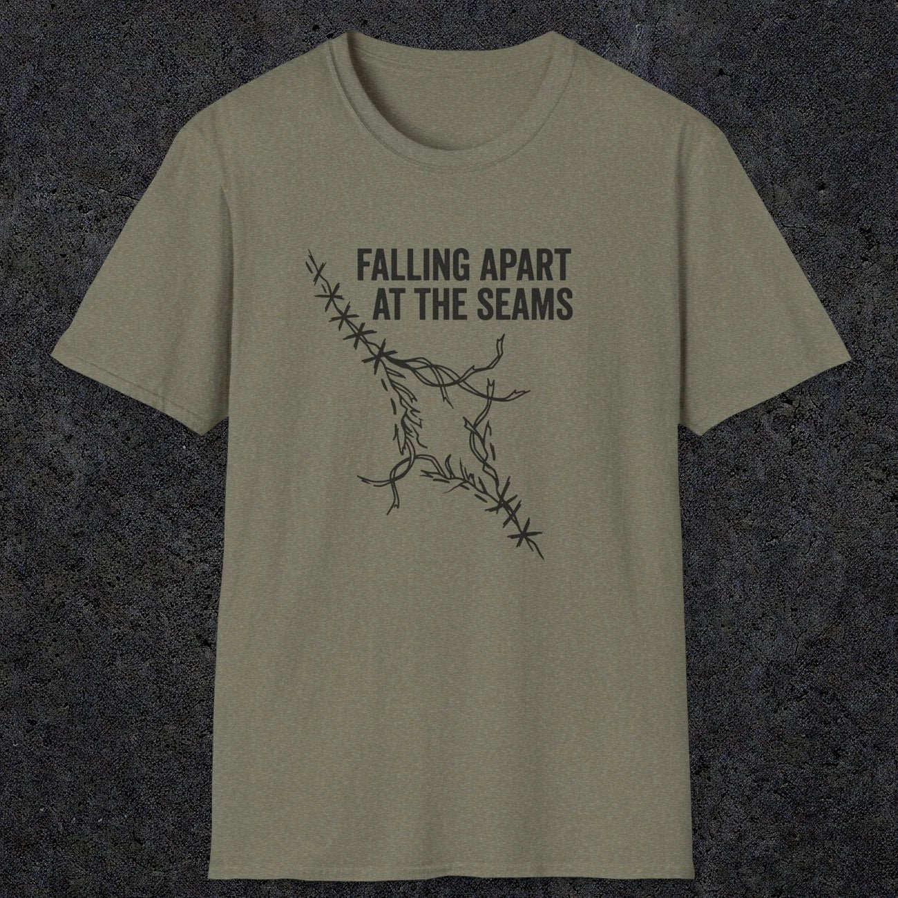 058 Falling apart at the seams | Funny Dad T-Shirt | RustyDad