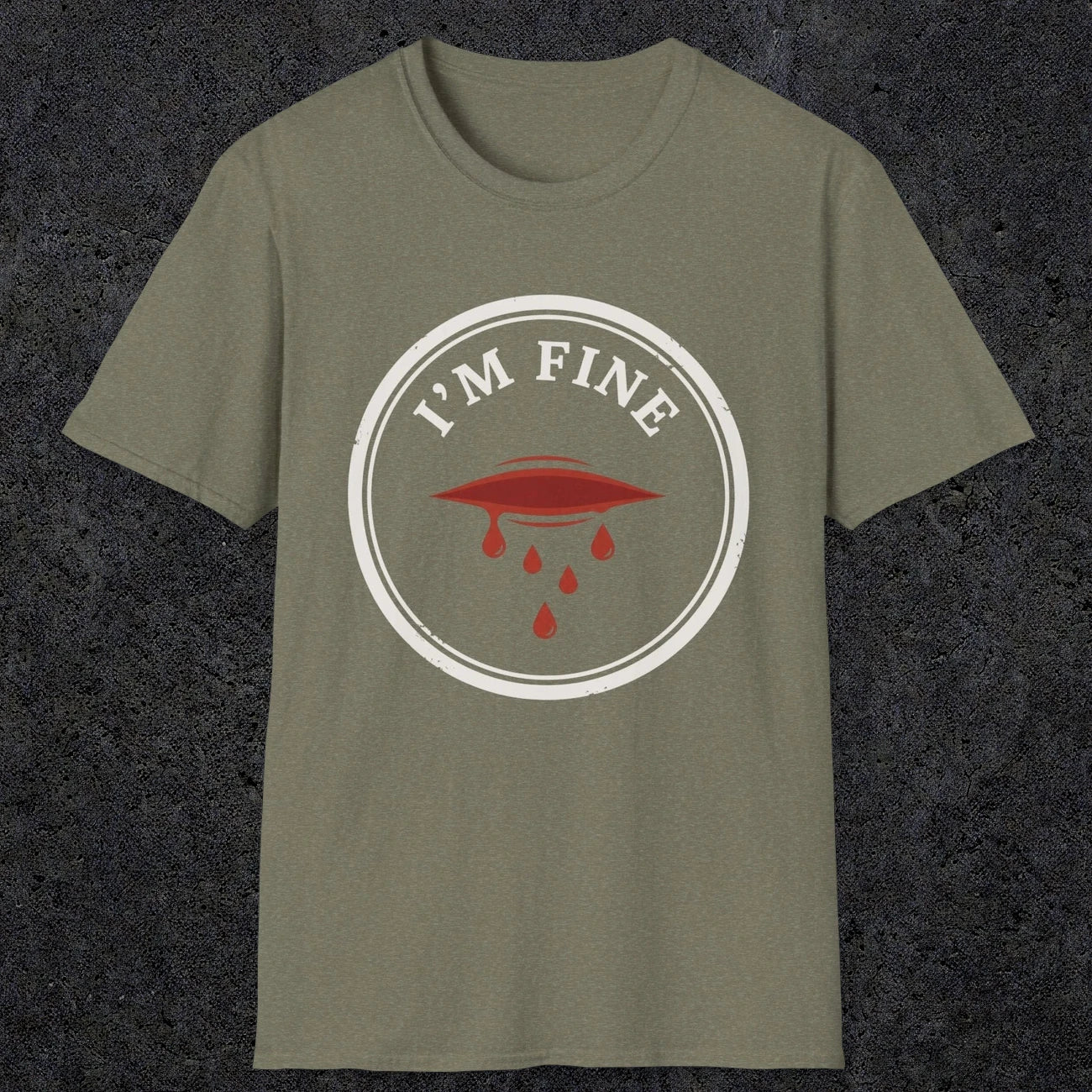 0484 I'M Fine | Funny Dad T-Shirt | RustyDad