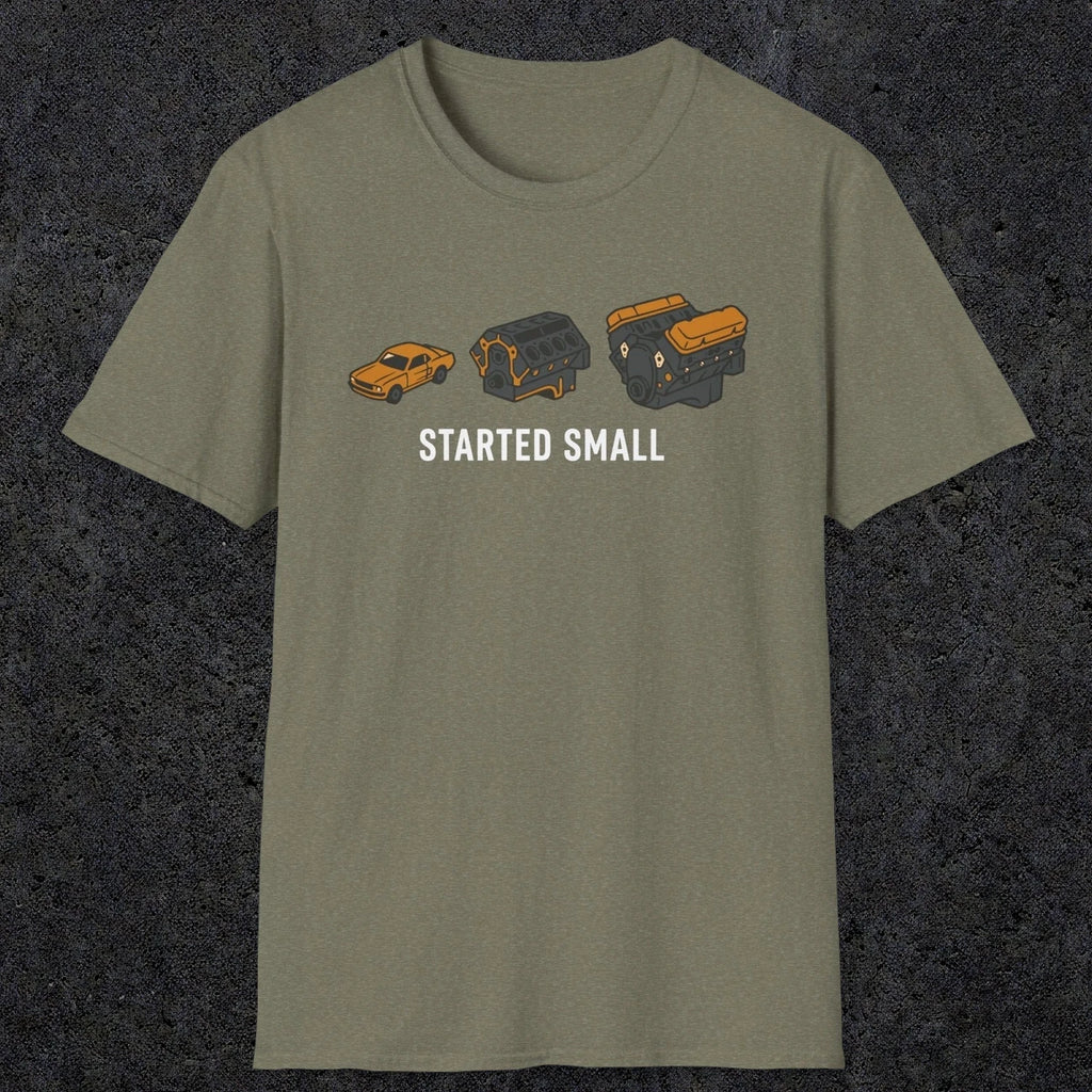 0555 Started Small. | Dad T-Shirt | RustyDad