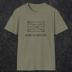 074 Reliable as a rusty gate | Funny Dad T-Shirt | RustyDad