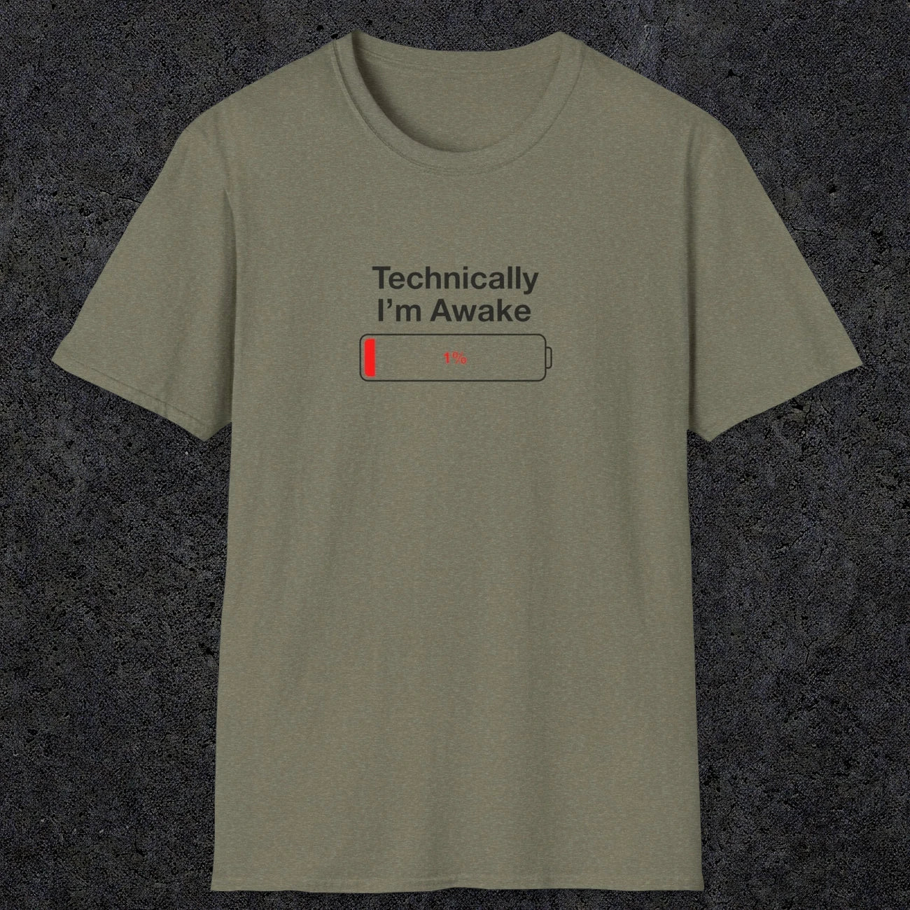 054 Technically I'm Awake | Funny Dad T-Shirt | RustyDad