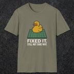 0113 Fixed It Still Not Sure Why | Funny Dad T-Shirt | RustyDad