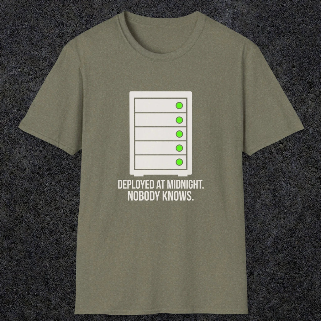 0111 Deployed At Midnight Nobody Knows | Funny Dad T-Shirt | RustyDad