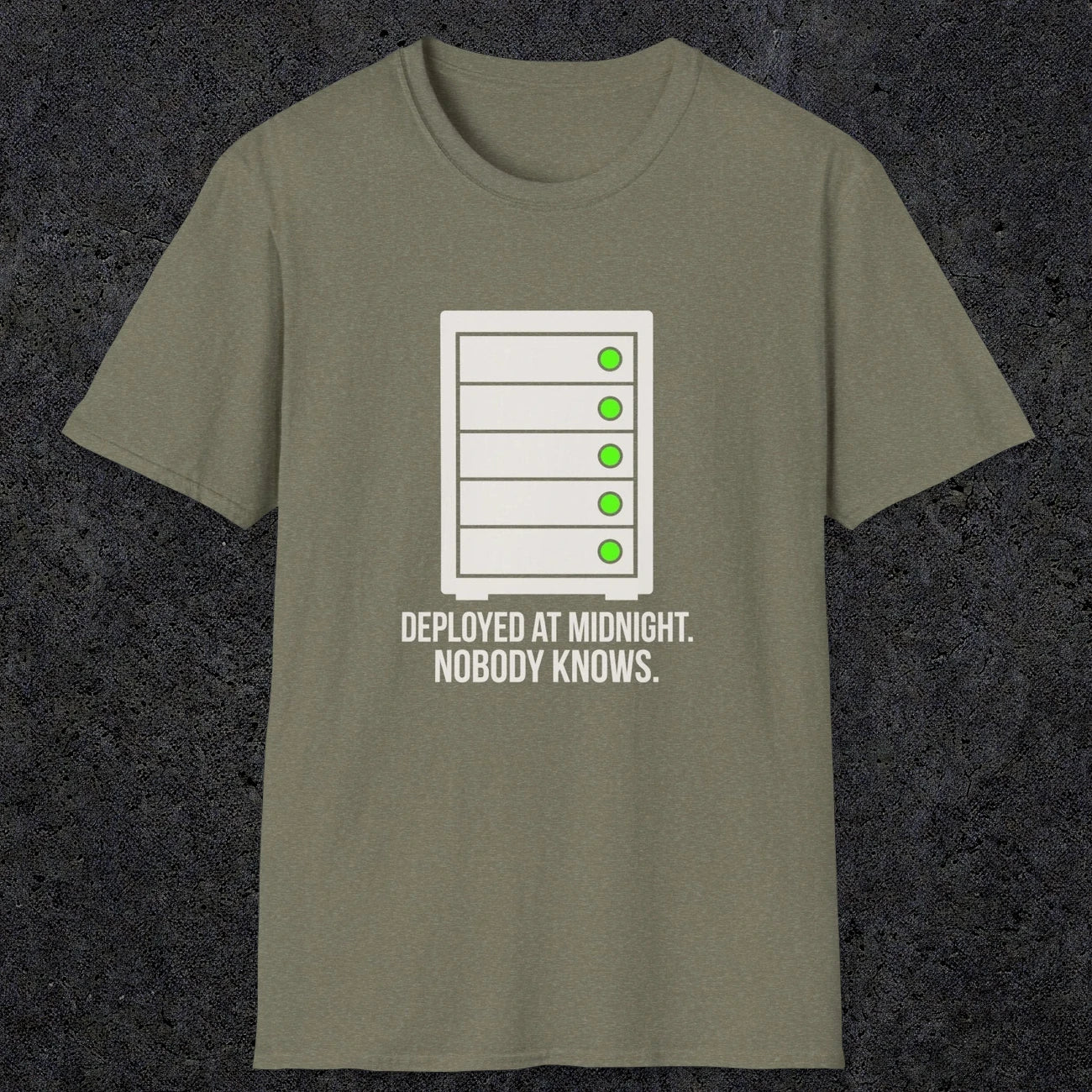 0111 Deployed At Midnight Nobody Knows | Funny Dad T-Shirt | RustyDad