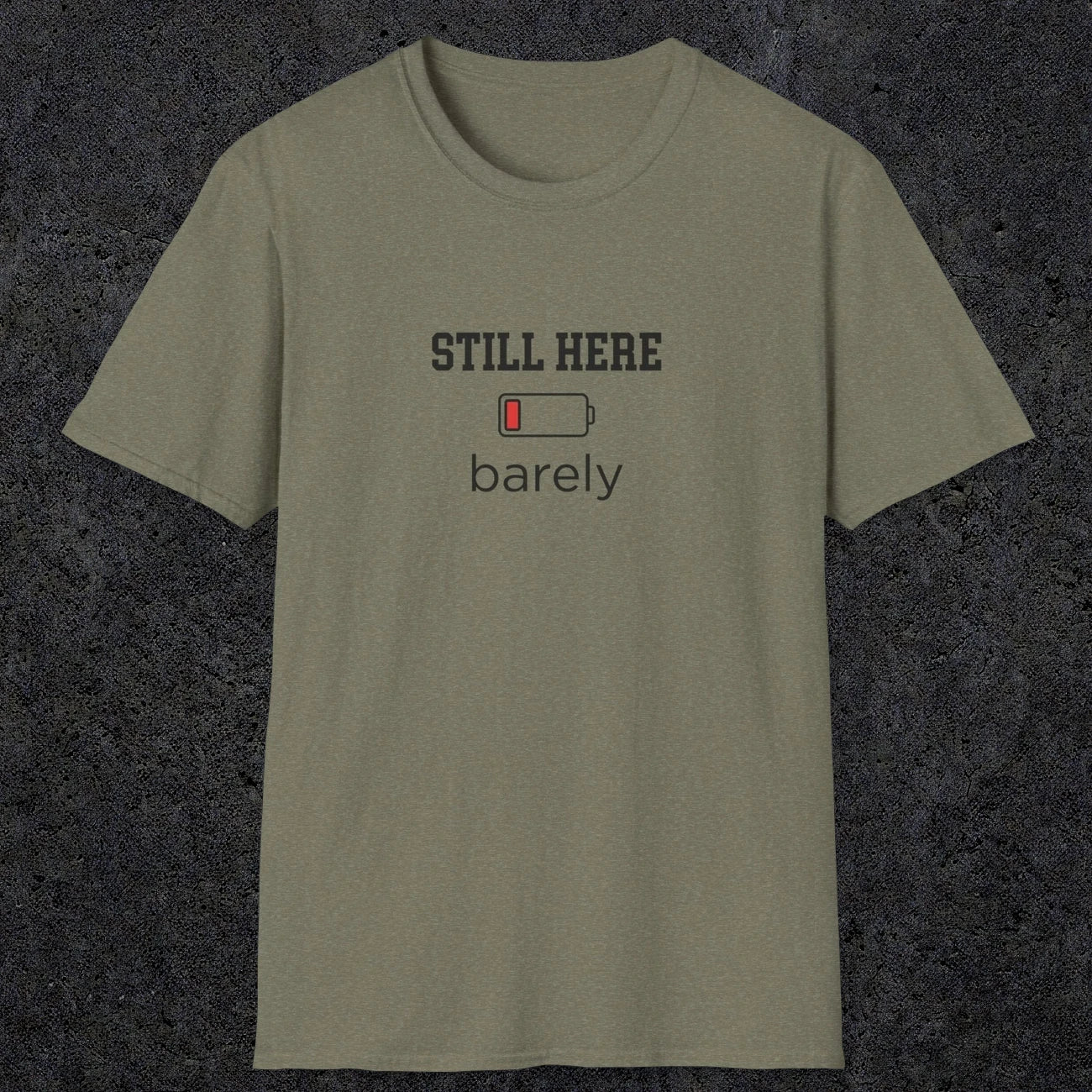 0101 Still here barely | Funny Dad T-Shirt | RustyDad