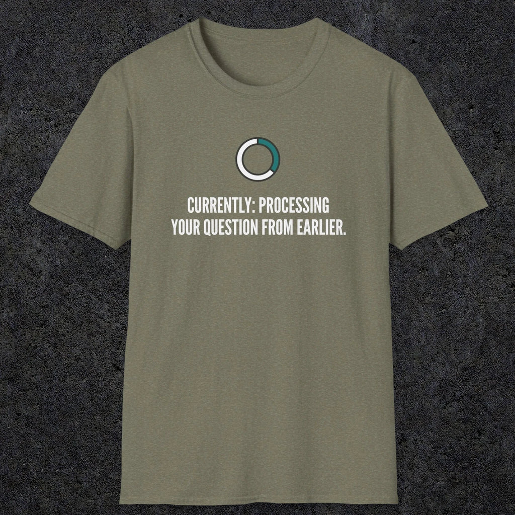 0342 Currently Processing Your Question From Earlier | Funny Dad T-Shirt | RustyDad