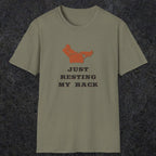 0030 Just resting my back | Funny Dad T-Shirt | RustyDad