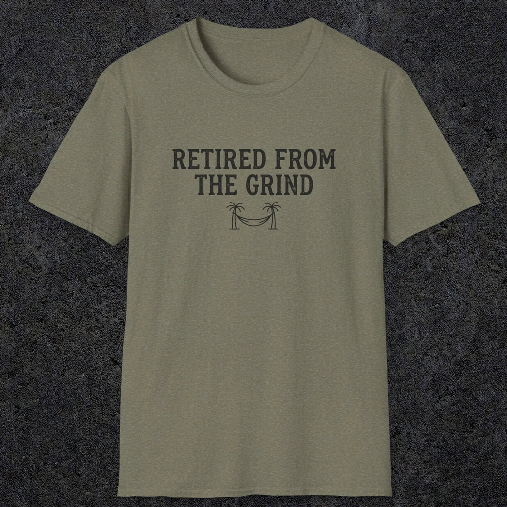 0081 Retired from the grind | Funny Dad T-Shirt | RustyDad